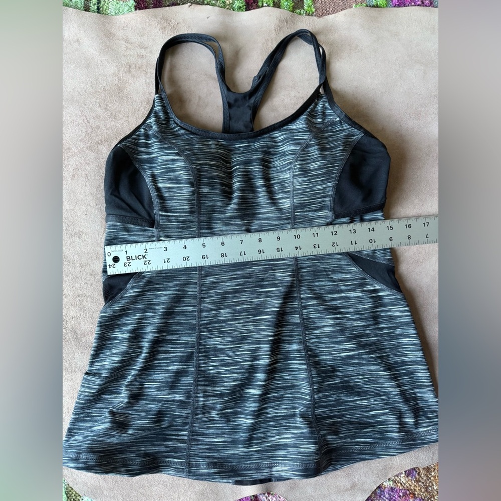 Zella Black & Gray Racerback Athletic Wear Size L